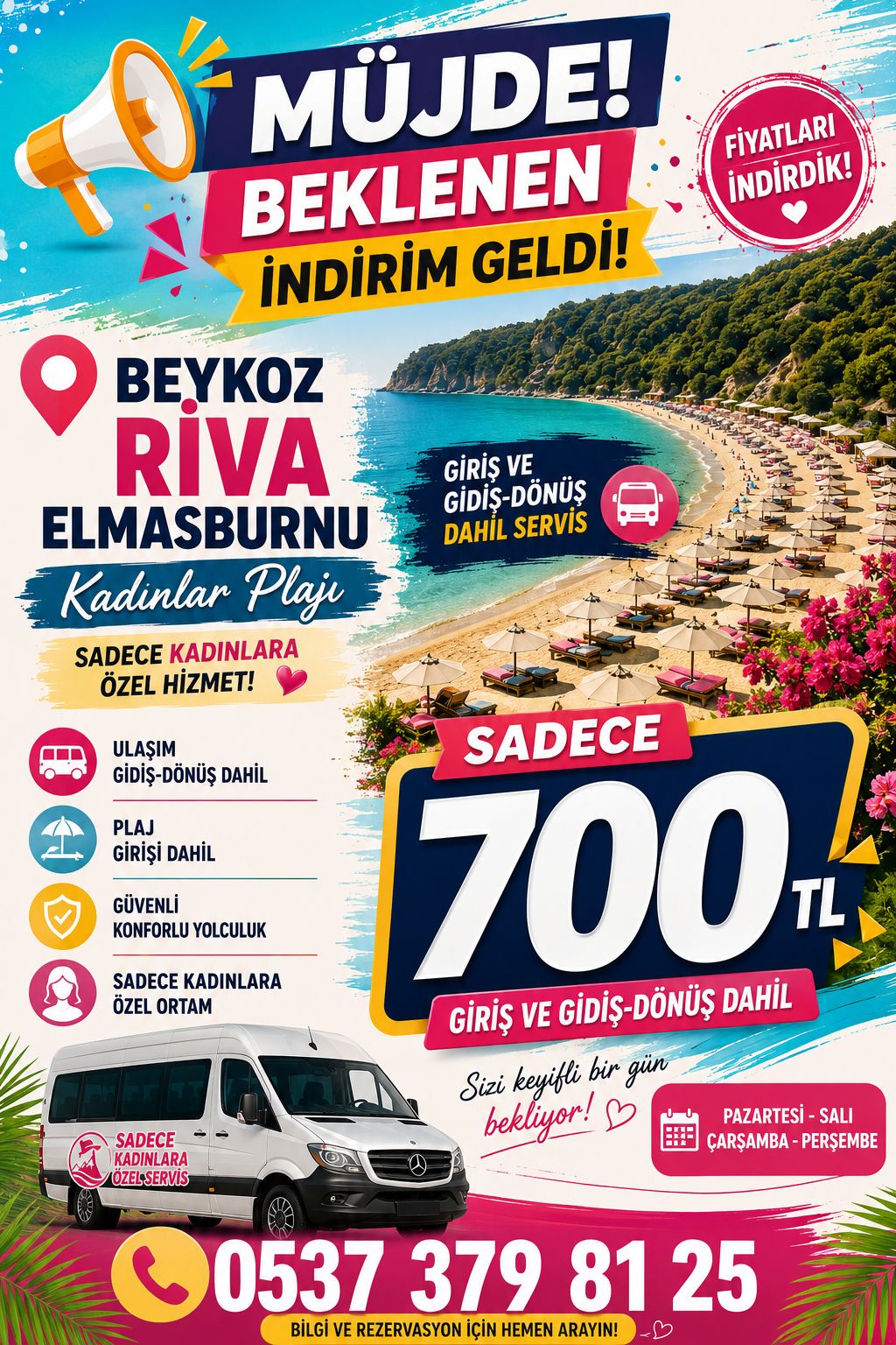 Riva kadınlar plajı tanıtım afişi